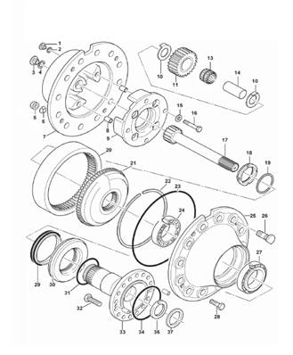 Bogie, réducteur 9992515S2