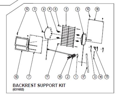 Siège 3000 HIGHT END, assemblage 9992856