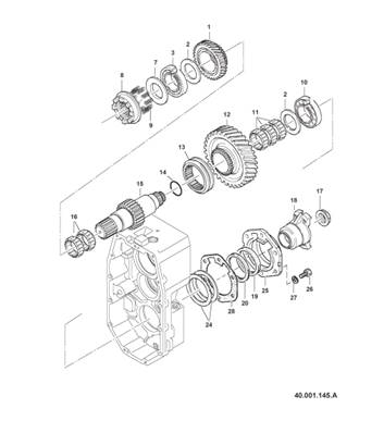 Boîte de transmission, assemblage 99929201