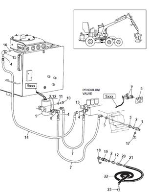 Réservoir hydraulique, pompe de remplissage 9992923