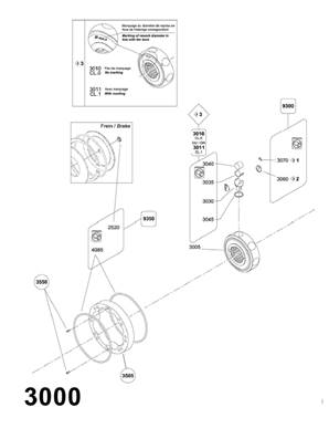 Moteur rotation tourelle POCLAIN, assemblage 99929462