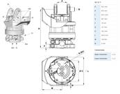 Rotator INDEXATOR GV12 Y M16 Ø173mm pour chapes de 80mm