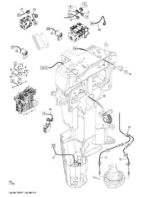 Câbles électriques pour système LOG MATE 510 LM0441254KABE