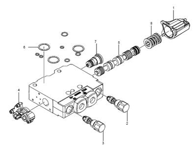 Section hydraulique pour l'entraînement des rouleaux s03 LM61421401