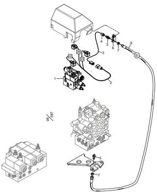 Système électrique, kit d'accumulation avec contrôle rotator LM999206