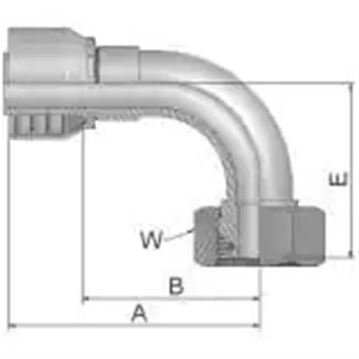 Embout à sertir PARKER S 6 - 90° - Série S