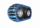 Paire de tracks bluetrack flow perfekt 26mm 1x1 pour 710/40 Pewag 595351X1