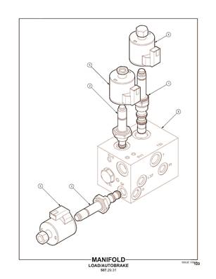 Bloc hydraulique de chargement et freinage automatique 5072931