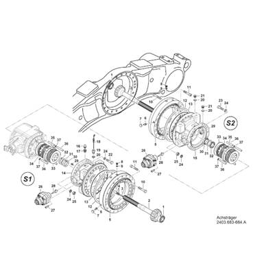 Bogie , assemblage 9907459S2