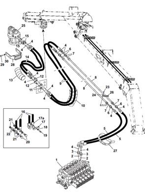 Rotator, conduites hydrauliques 9991497