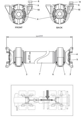 Cardan, assemblage 9991598