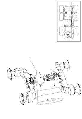 Moteur d'avancement avant MSE08, montage 9991875