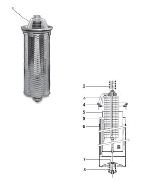 Réservoir hydraulique, filtration 9992731