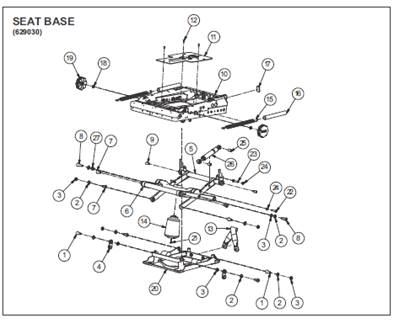 Siège 7000 BASIC, assemblage 99929127