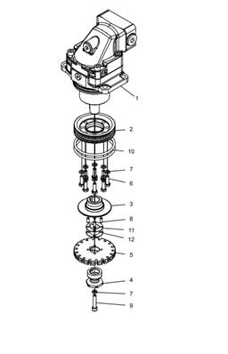 Moteur de scie F12-30, assemblage LM017974