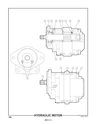 Moteur hydraulique, rotator 5050491