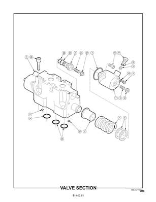 Section de distributeur, oscillation 5110261