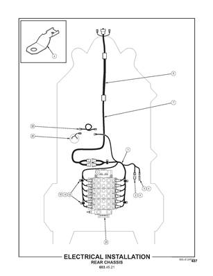 Installation électrique, châssis arrière 6034521