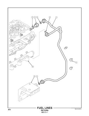 Conduites carburant, retour 9050541