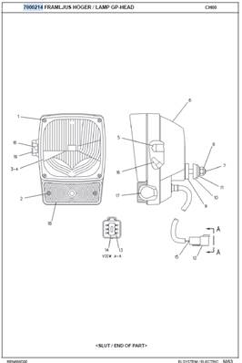 Kit éclairage pour route, montage 7000214