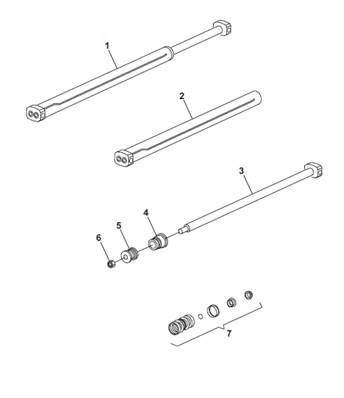 Vérin ranchet, assemblage 9901626