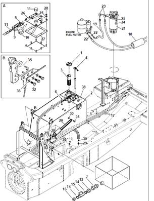 Réservoir carburant, assemblage 9991143S2