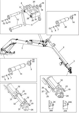 Grue 260 11,5m, assemblage 9992111