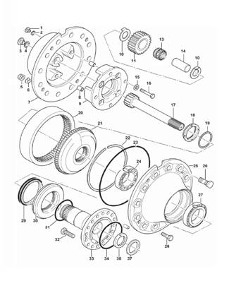 Bogie, réducteur 9992355S2