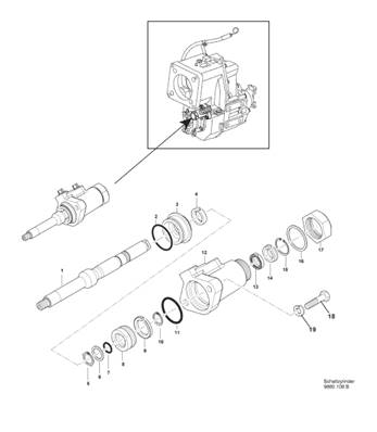 Sélecteur vitesse boîte de transmission, assemblage 9992522