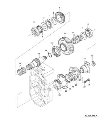 Boîte de transmission, assemblage 99929103