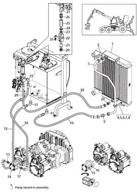 Refroidissement hydraulique, conduites hydrauliques 9992920