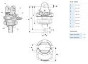 Rotator INDEXATOR GV4 E 63/30 arbre Ø63mm et axe Ø30mm pour chapes de 80mm