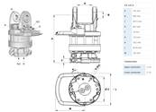 Rotator INDEXATOR GV12S A M16 Ø173mm pour chapes de 100mm
