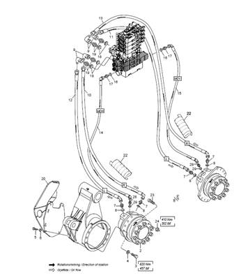 Bras de rouleaux pour moteur MSE11-1404 LM006204H