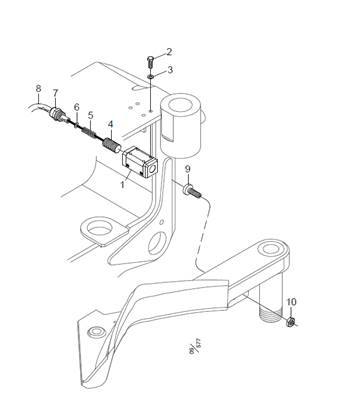 Capteur de couteau de couteau flottant LM671198