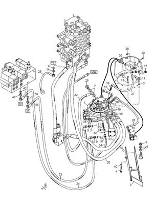 Hydraulique de l'unité de scie SuperCut 100 F11-19 LM999418