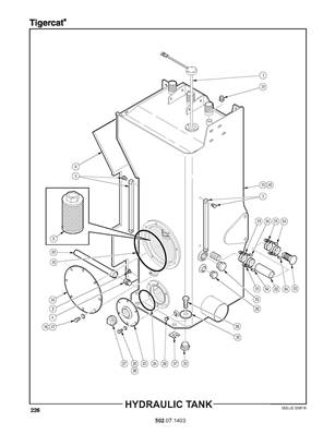 Réservoir hydraulique 502071403