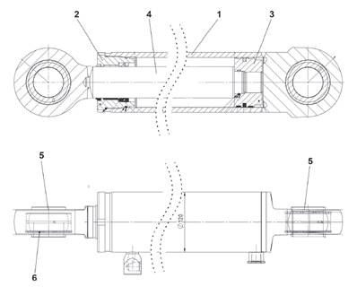 Vérin hydraulique de direction 7022031GR