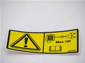 Autocollant crochet fixation T-WINCH Eco Log 9906656