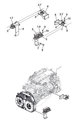 Supports du moteur 9990017