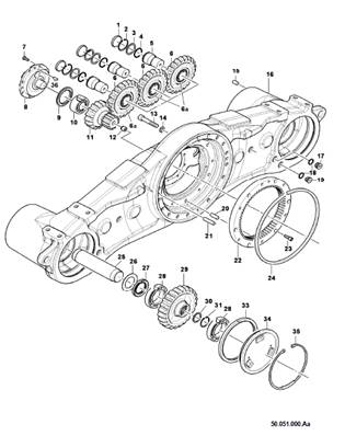 Bogie anti-cabrage, assemblage 9991162