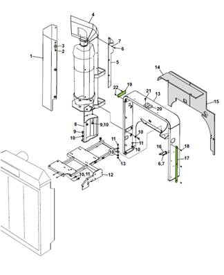 Echappement moteur stage 5, montage 9991281