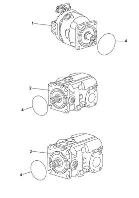 Pompe hydraulique de grue, montage 9991324