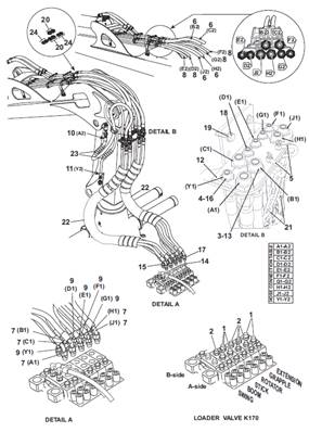 Grue, conduites hydrauliques 9991354