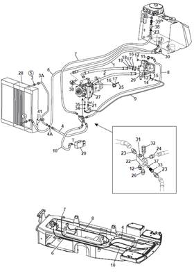 Transmission , conduites hydrauliques 9991519