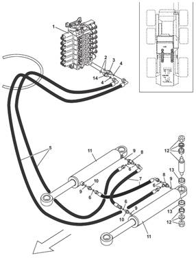 Direction, conduites hydrauliques 9991902