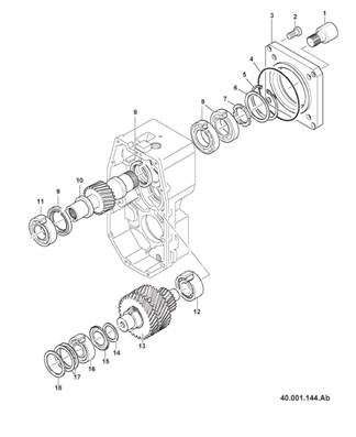 Boîte de transmission, assemblage 99929196