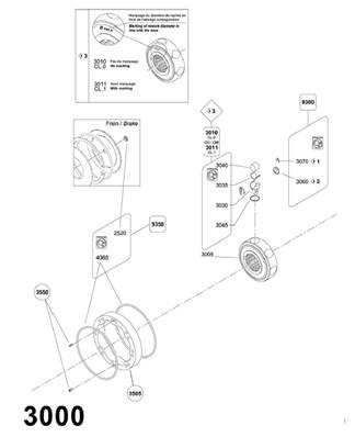 Moteur rotation tourelle, piston 99929340