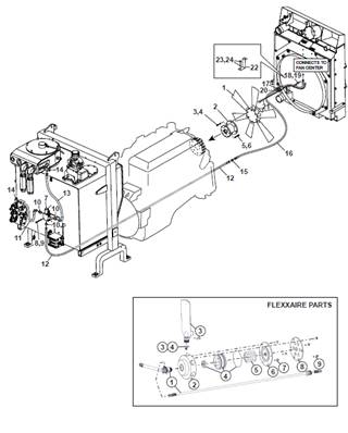 Hélice ventilateur reversible, montage 9992957