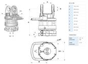 Rotator INDEXATOR GV12 R8 M16 Ø204mm pour chapes de 103mm